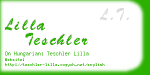 lilla teschler business card